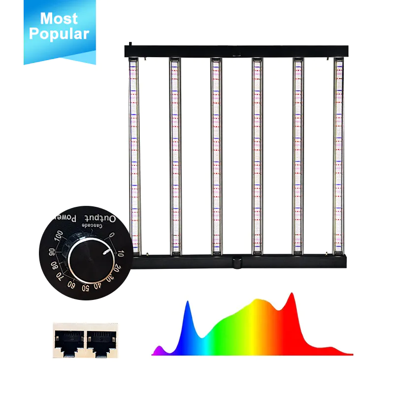 Best Commercial Indoor Full Spectrum 6 Bars 640 Watt LED Grow Light Bar Detachable For Indoor Plants