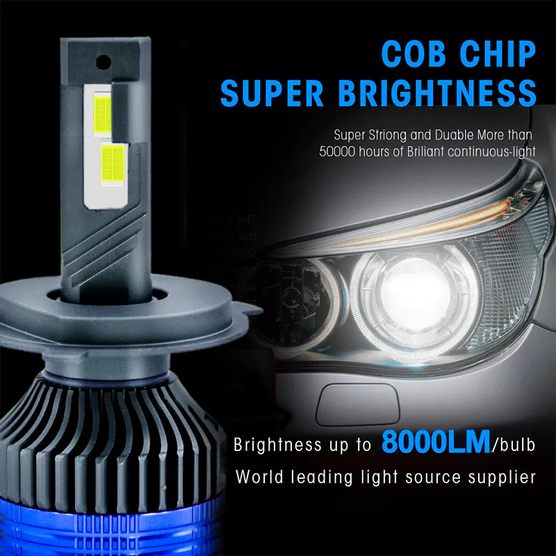 Super Bright 80W 6800LM LED Headlight H1 H4 H7 Auto Headlamp Bulb H11 Car LED Headlights