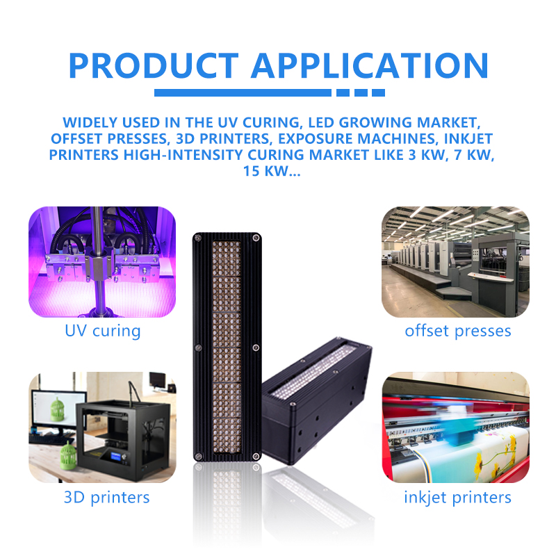 2500w 395nm Uv Led Curing System For 3d Printer / Inkjet Printer