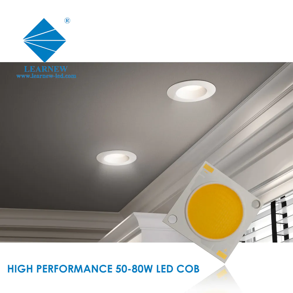 Factory Direct Sales 45W-55 40W-75W COB Good Stability LED Chip 2828 2700K-6500K CRI is Available 70/80/90/95 LED COB Chip