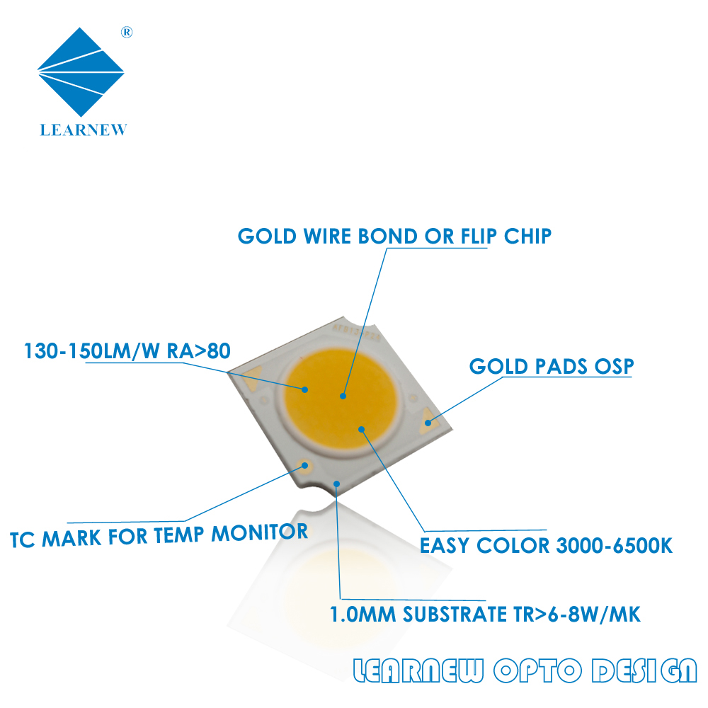 Flip Chip 1414 High Power 5w 7w 2700k 6500k 36V White Full Spectrum COB LED CHIP