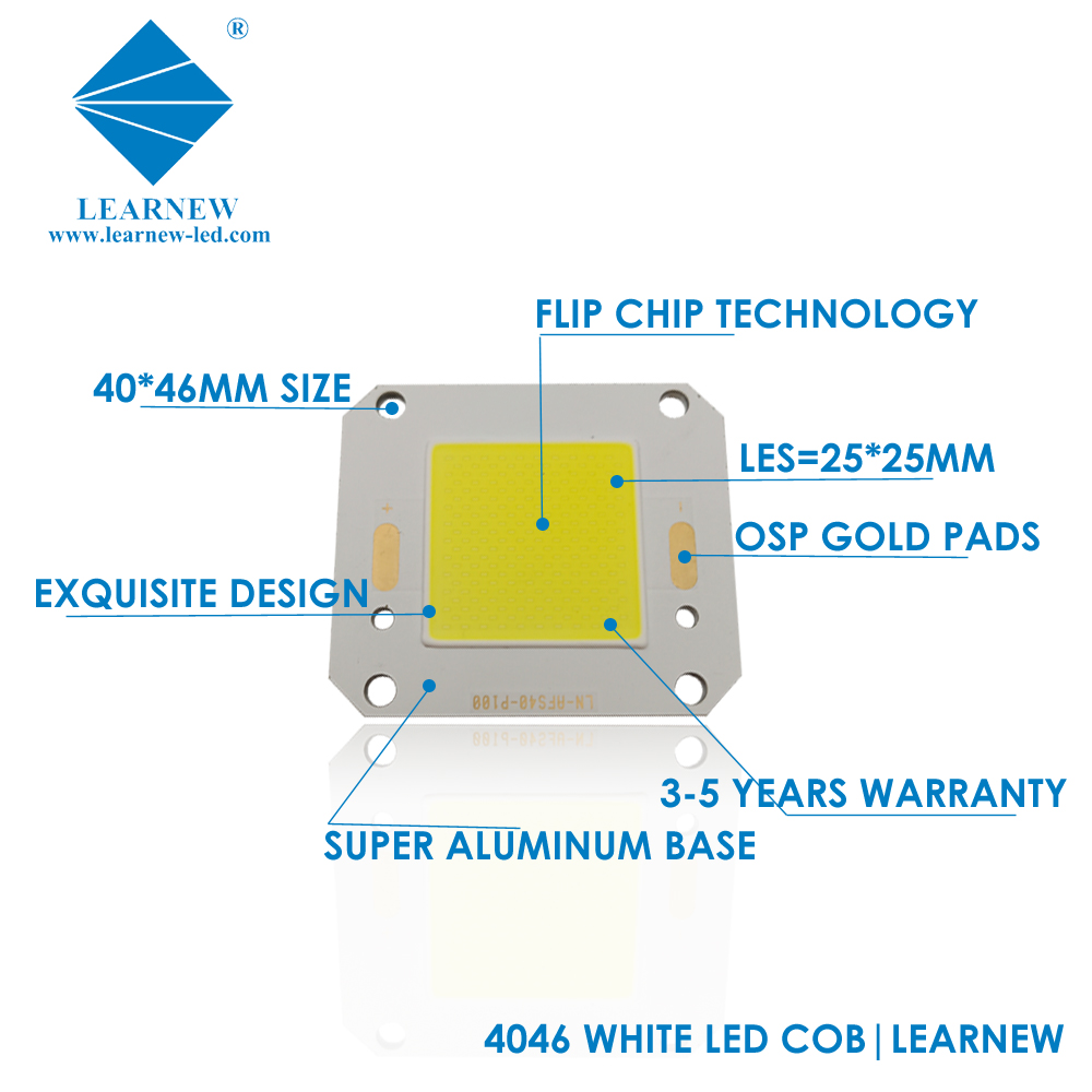 High Power 40W 60W 80W 120W 150W 4046 30V White Full Spectrum COB LED Chip For Downlight Outdoor