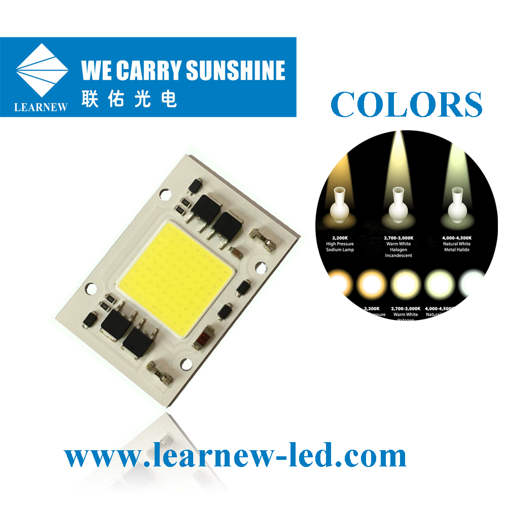LEARNEW  OEM ODM AC LED CHIP 220V COB LED 30W  50W 3000-6000k led Streetlight module