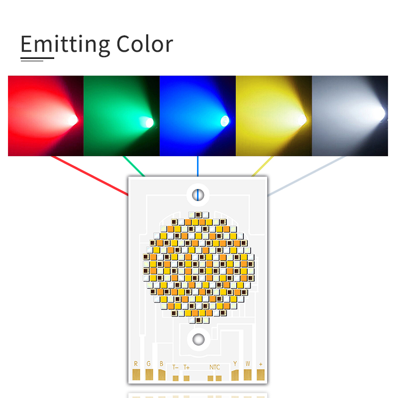 3856 Five Color COB LED Chips 36v 39v 300w 500w 1.5A 2.7A normal white warm white natural white100-110LM 520NM-620NM