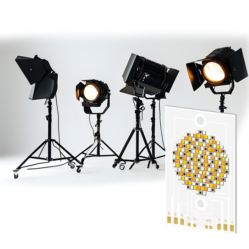 Hot sale 300W/500W five color COB LED 38*56MM Ra95 with high heat dissipation for photography lighting