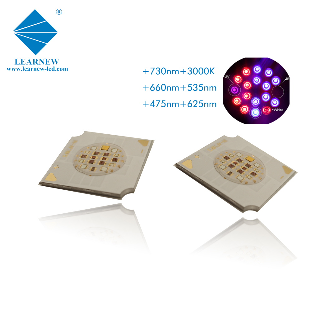 low thermal resistance multi wavelength 9watt grow led cob 473nm 530nm 3000k 630nm 665nm 735nm