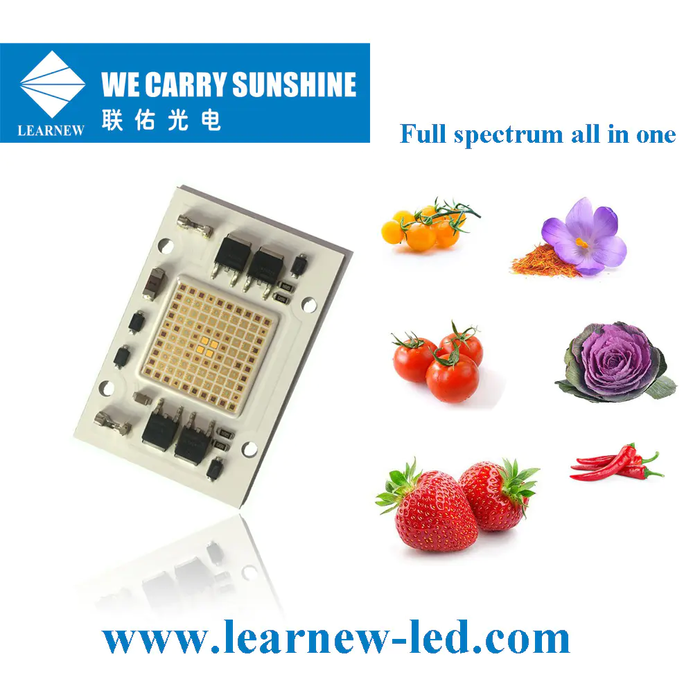 china supplier good quality 50W±2W grow led cob 473nm 530nm 3000k 630nm 665nm 735nm 40*60mm cob led chip